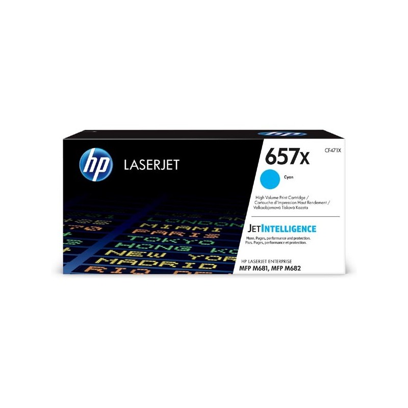 HP oryginalny toner CF471X, cyan, 23000s, HP 657X, high capacity, HP LaserJet Enterprise MFP M681dh,MFP M681f,LaserJet, O - 1