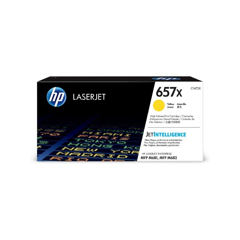 HP oryginalny toner CF472X, yellow, 23000s, HP 657X, high capacity, HP LaserJet Enterprise MFP M681dh,MFP M681f,LaserJet, O - 1