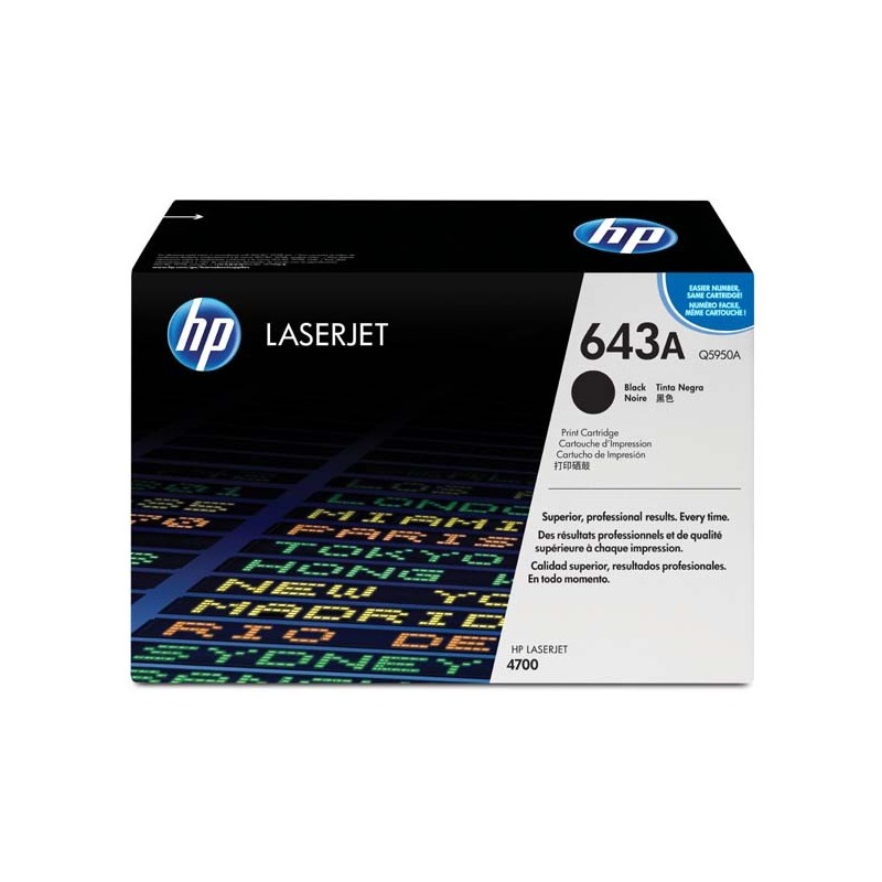 HP oryginalny toner Q5950A, black, 11000s, HP 643A, HP Color LaserJet 4700, n, dn, dtn, ph+, O - 1