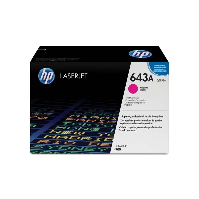 HP oryginalny toner Q5953A, magenta, 10000s, HP 643A, HP Color LaserJet 4700, n, dn, dtn, ph+, O - 1