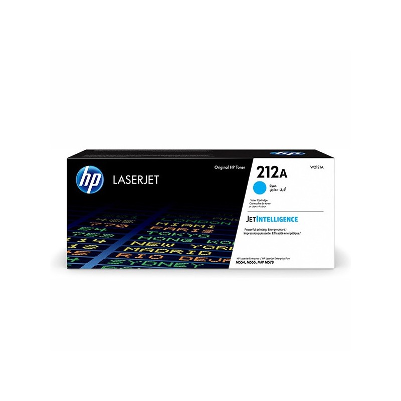 HP oryginalny toner W2121A, cyan, 4500s, HP 212A, HP Color LaserJet Enterprise M554dn, M555dn, M555x, O - 1