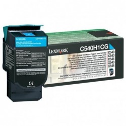 Lexmark oryginalny toner C540H1CG, cyan, 2000s, high capacity, return, Lexmark C540, X543, X544, X543, X544, O - 1