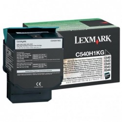 Lexmark oryginalny toner C540H1KG, black, 2500s, high capacity, return, Lexmark C540, X543, X544, X543, X544, O - 1