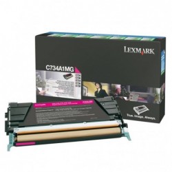 Lexmark oryginalny toner C734A1MG, magenta, 6000s, return, Lexmark C734, C736, X734, X736, X738, O - 1