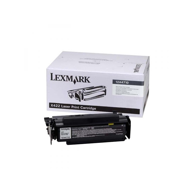 Lexmark oryginalny toner 12A4710, black, 6000s, return, Lexmark X422, O - 1