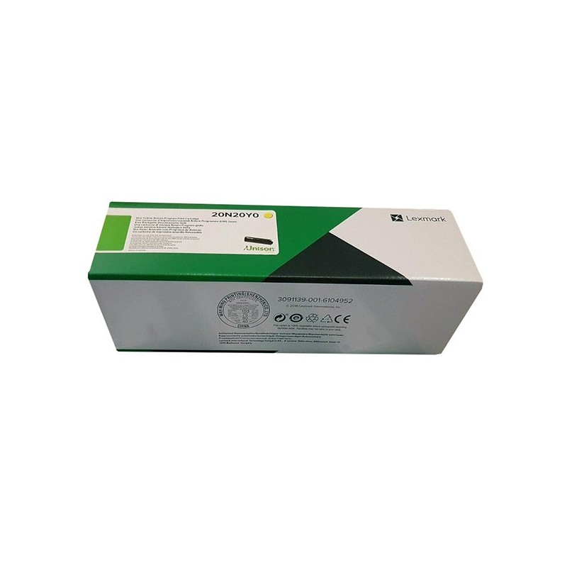 Lexmark oryginalny toner 20N20Y0, yellow, 1500s, return, Lexmark CX331adwe, CS431dw, CS331dw, CX431adw, O - 1