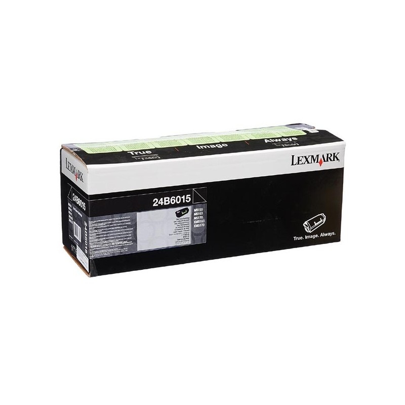 Lexmark oryginalny toner 24B6015, black, 35000s, return, Lexmark M5155, M5170, XM5163, XM5170, O - 1