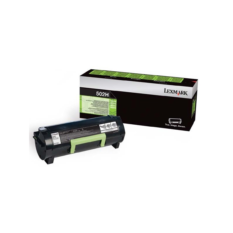 Lexmark oryginalny toner 50F2H00, black, 5000s, 502H, high capacity, return, Lexmark MS310D, 310DN, 410D, 410DN, O - 1