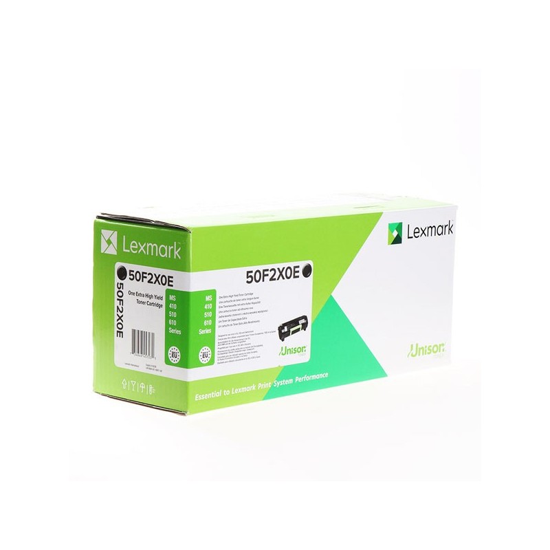 Lexmark oryginalny toner 50F2X0E, black, 10000s, extra duża pojemność, Lexmark MS 410 dn, 415 dn, 510 dn, O - 1