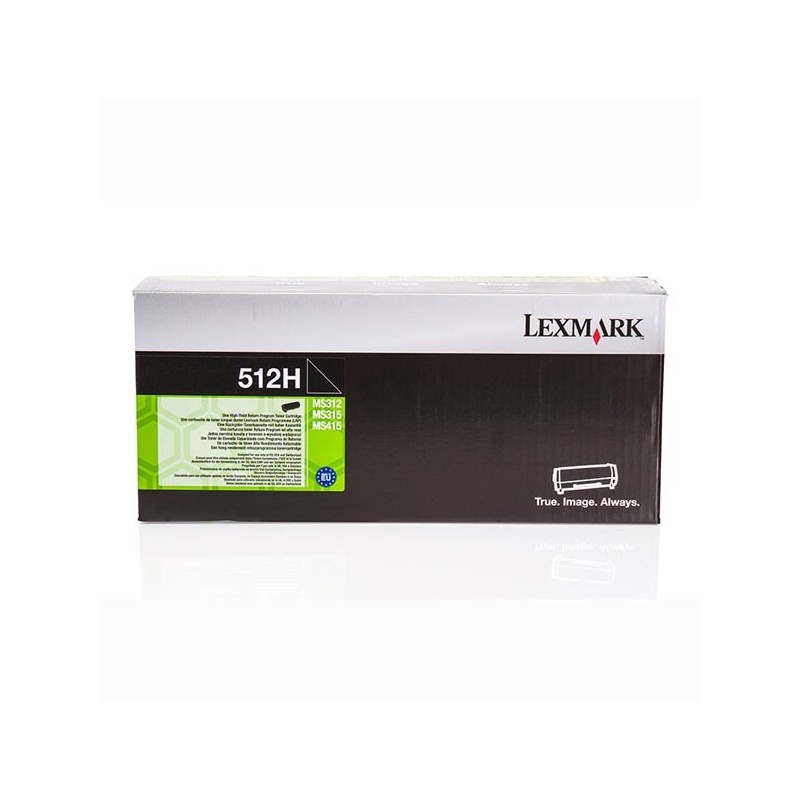 Lexmark oryginalny toner 51F2H00, black, 5000s, high capacity, return, Lexmark MS312, O - 1
