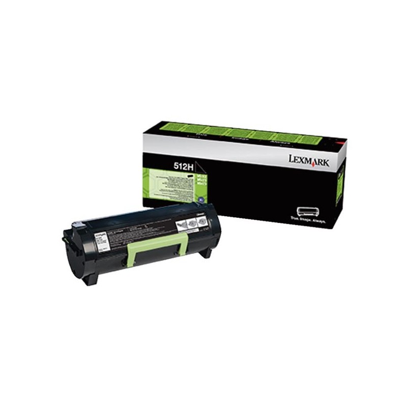 Lexmark oryginalny toner 51F2H0E, black, 5000s, high capacity, return, Lexmark MS-Serie 415, 415 DN, O - 1