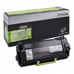 Lexmark oryginalny toner 52D2H0E, black, 25000s, 522HE, Lexmark MS810 de, MS810 dn, O - 1