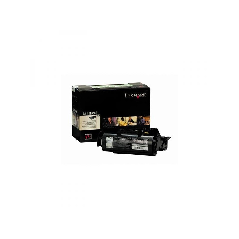 Lexmark oryginalny toner 64416XE, black, 32000s, return, Lexmark T644, O - 1