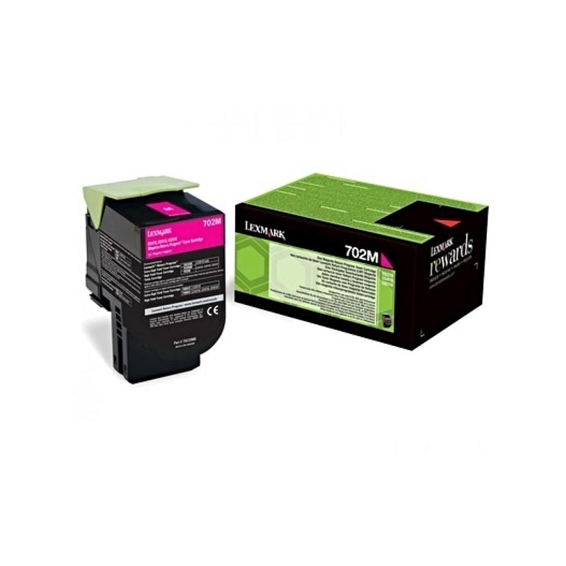 Lexmark oryginalny toner 70C20M0, magenta, 1000s, return, Lexmark CS510de, CS410dn, CS310dn, CS310n, CS410n, O - 1