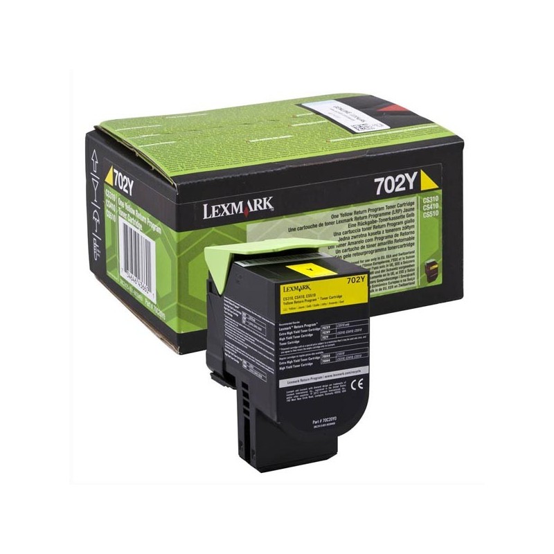 Lexmark oryginalny toner 70C20Y0, yellow, 1000s, return, Lexmark CS510de, CS410dn, CS310dn, CS310n, CS410n, O - 1