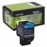 Lexmark oryginalny toner 70C2HC0, cyan, 3000s, high capacity, return, Lexmark CS510de, CS410dn, CS310dn, CS310n, CS410n, O - 1
