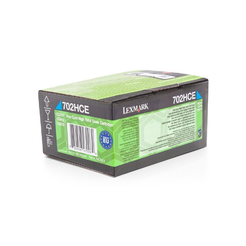 Lexmark oryginalny toner 70C2HCE, cyan, 3000s, Lexmark CS510de, CS410dn, CS310dn, CS310n, CS410n, O - 1