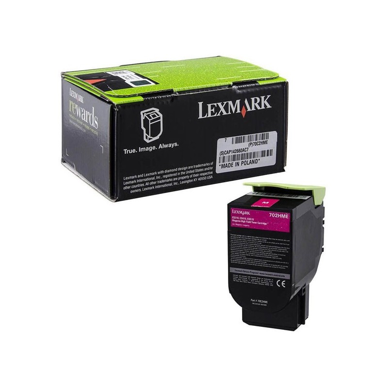Lexmark oryginalny toner 70C2HME, magenta, 3000s, Lexmark CS510de, CS410dn, CS310dn, CS310n, CS410n, O - 1