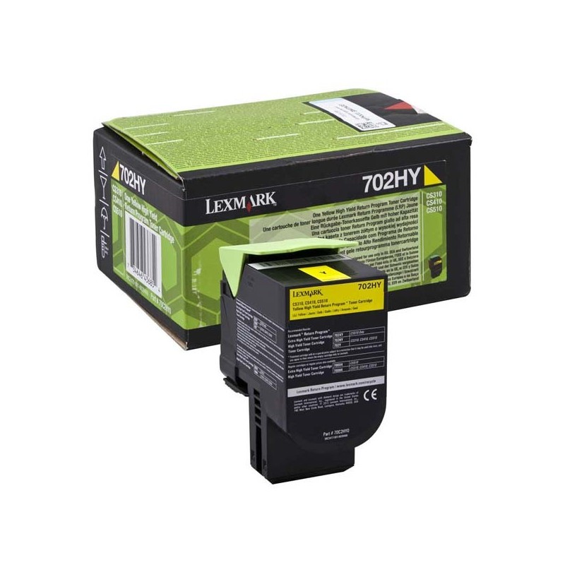 Lexmark oryginalny toner 70C2HY0, yellow, 3000s, high capacity, return, Lexmark CS510de, CS410dn, CS310dn, CS310n, CS410n, O - 1