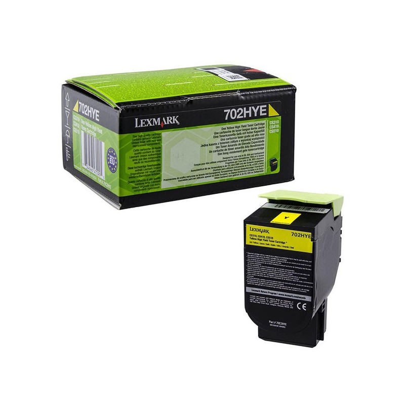 Lexmark oryginalny toner 70C2HYE, yellow, 3000s, Lexmark CS510de, CS410dn, CS310dn, CS310n, CS410n, O - 1