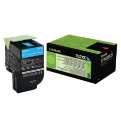 Lexmark oryginalny toner 70C2XC0, cyan, 4000s, extra duża pojemność, return, Lexmark CS510de, CS510dte, O - 1