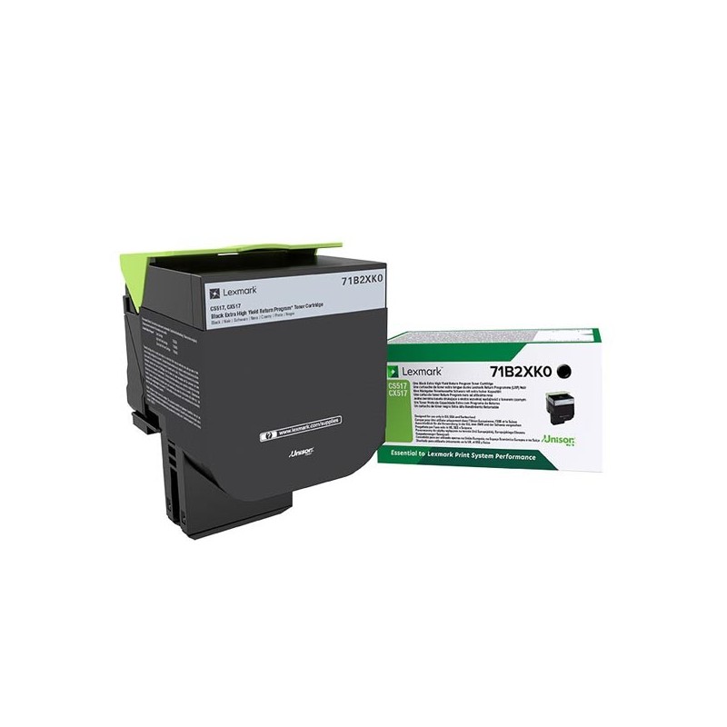 Lexmark oryginalny toner 71B2XK0, black, 8000s, return, Lexmark CS517, CX517, O - 1