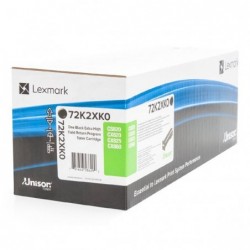 Lexmark oryginalny toner 72K2XK0, black, 33000s, extra duża pojemność, return, Lexmark CS820de, CS820DTE, CS820dtfe, O - 1