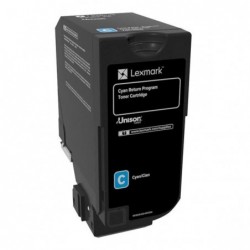 Lexmark oryginalny toner 74C20C0, cyan, 3000s, 74C20C0, return, Lexmark CS720de,CS720dte,CS725de,CS725dte,CX725de, O - 1