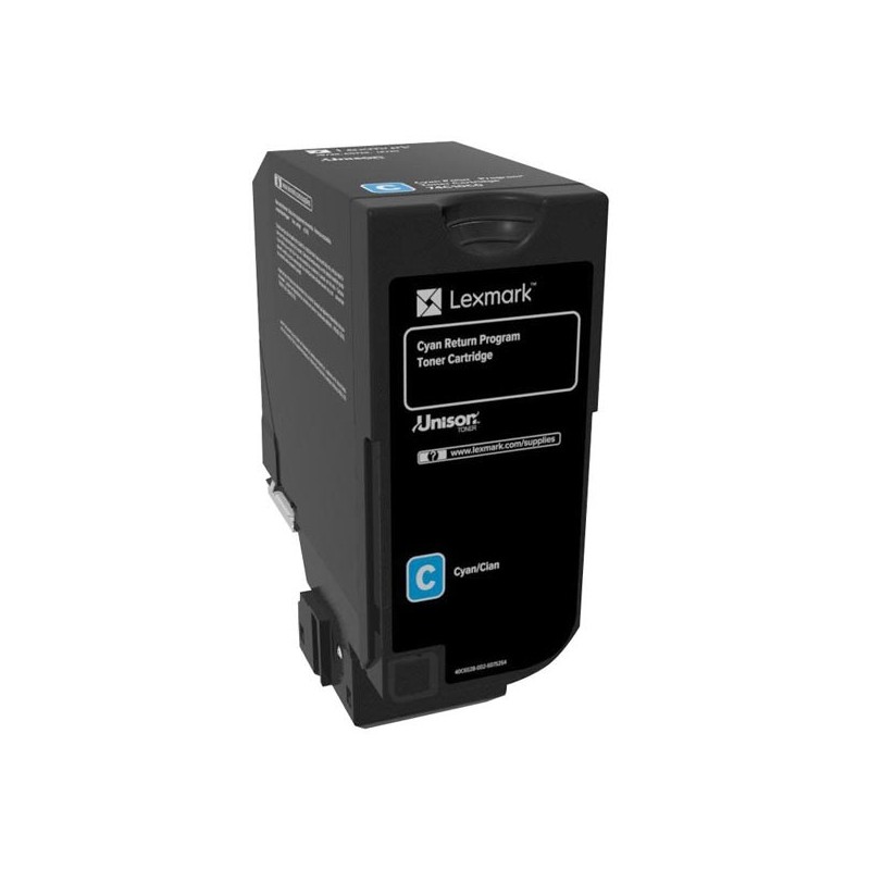 Lexmark oryginalny toner 74C20C0, cyan, 3000s, 74C20C0, return, Lexmark CS720de,CS720dte,CS725de,CS725dte,CX725de, O - 1