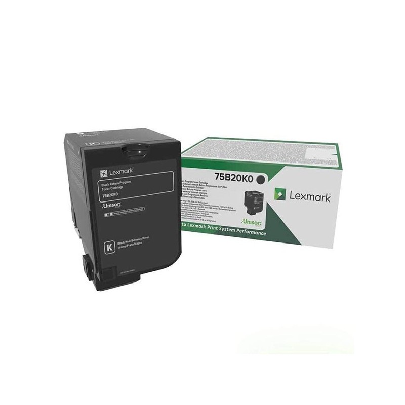 Lexmark oryginalny toner 75B20K0, black, 13000s, return, Lexmark CS727de, CS728de, CX727de, O - 1