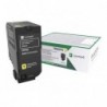 Lexmark oryginalny toner 75B20Y0, yellow, 10000s, return, Lexmark CS727de, CS728de, CX727de, O - 1