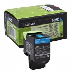 Lexmark oryginalny toner 80C20C0, cyan, 1000s, return, Lexmark CX310dn, CX310n, CX410de, CX410, O - 1