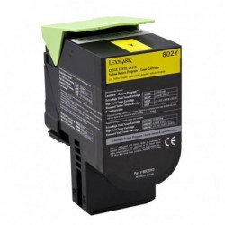 Lexmark oryginalny toner 80C20Y0, yellow, 1000s, return, Lexmark CX310dn, CX310n, CX410de, CX410, O - 1