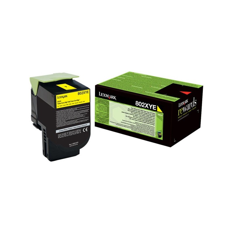 Lexmark oryginalny toner 80C2HYE, yellow, 3000s, Lexmark CX410, 510, O - 1