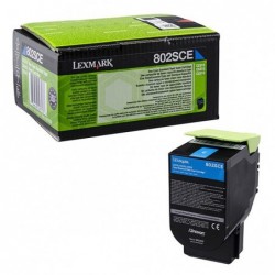 Lexmark oryginalny toner 80C2SCE, cyan, 2000s, Lexmark CX310dn, CX310n, CX410de, CX410, O - 1