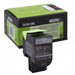 Lexmark oryginalny toner 80C2SK0, black, 2500s, return, Lexmark CX310dn, CX310n, CX410de, CX410, O - 1