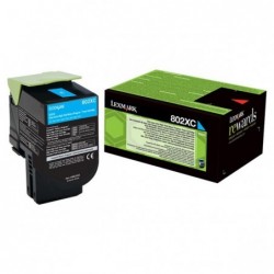 Lexmark oryginalny toner 80C2XC0, cyan, 4000s, extra duża pojemność, return, Lexmark CX510de, CX510dhe, CX510dthe, O - 1