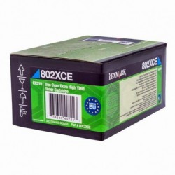 Lexmark oryginalny toner 80C2XCE, cyan, 4000s, Lexmark CX 510 de, 510 dhe, 510 dthe, O - 1