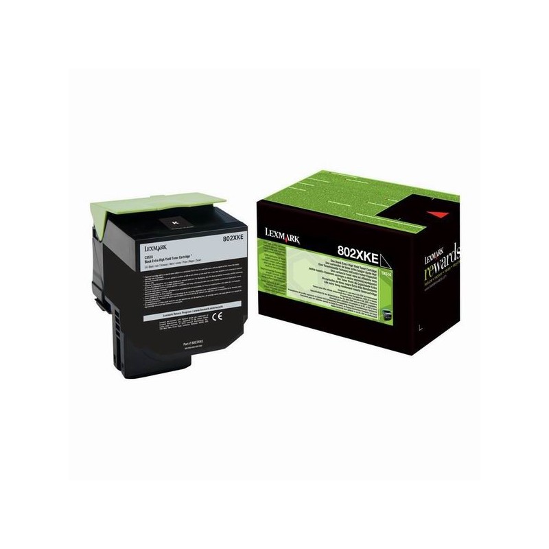 Lexmark oryginalny toner 80C2XKE, black, 8000s, Lexmark CX 510 de, 510 dhe, 510 dthe, O - 1