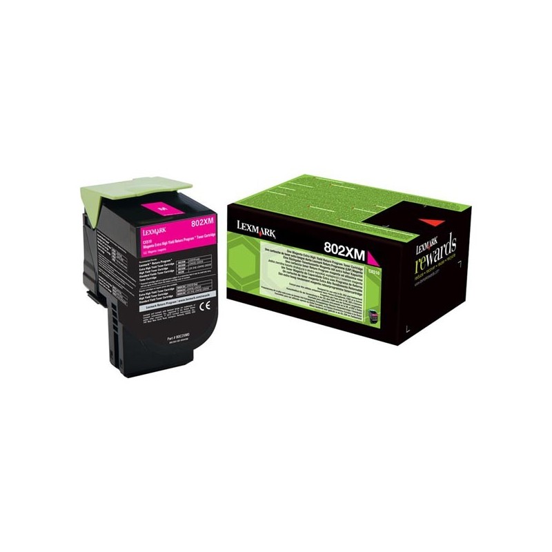 Lexmark oryginalny toner 80C2XM0, magenta, 4000s, extra duża pojemność, return, Lexmark CX510de, CX510dhe, CX510dthe, O - 1