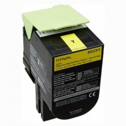 Lexmark oryginalny toner 80C2XY0, yellow, 4000s, extra duża pojemność, return, Lexmark CX510de, CX510dhe, CX510dthe, O - 1