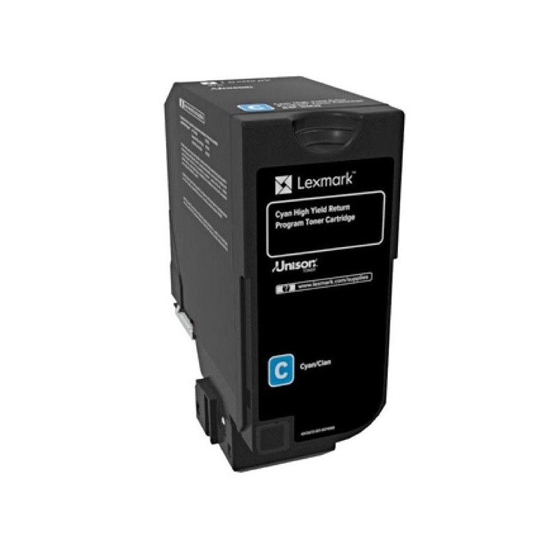 Lexmark oryginalny toner 84C2HC0, cyan, 16000s, return, Lexmark CX725de, CX725dhe, CX725dthe, O - 1