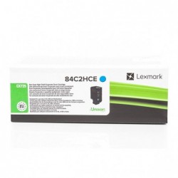 Lexmark oryginalny toner 84C2HCE, cyan, 16000s, high capacity, return, Lexmark CX725de,CX725dhe,CX725dthe, O - 1
