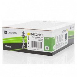 Lexmark oryginalny toner 84C2HYE, yellow, 16000s, high capacity, return, Lexmark CX725de,CX725dhe,CX725dthe, O - 1