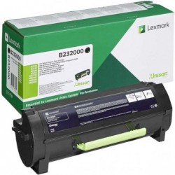 Lexmark oryginalny toner B232000, black, 3000s, return, Lexmark B2442, B2546, B2650, B2338, O - 1