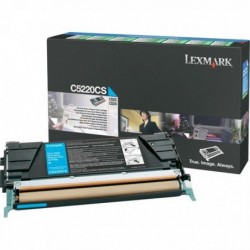 Lexmark oryginalny toner C5220CS, cyan, 3000s, return, Lexmark C522n, C524, O - 1