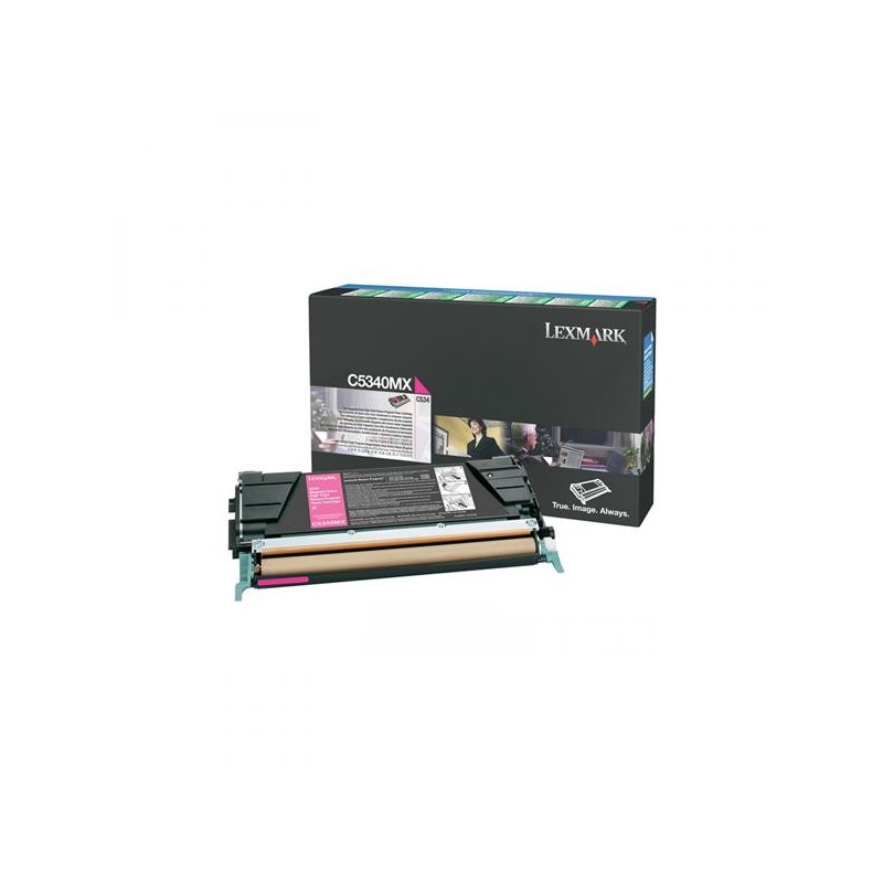Lexmark oryginalny toner C5340MX, magenta, 7000s, return, Lexmark C534x, O - 1
