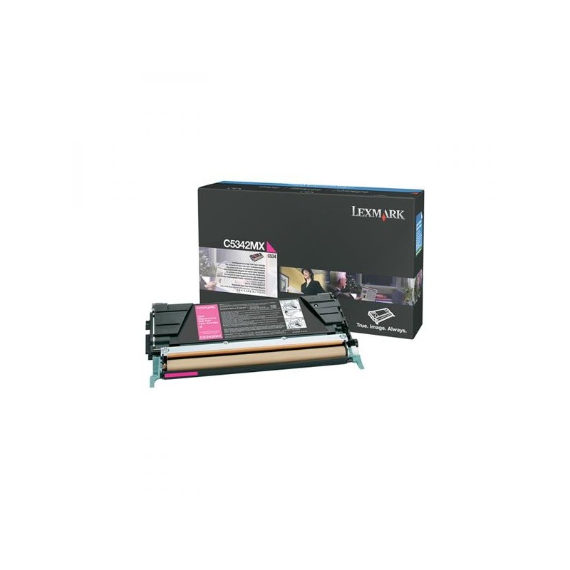 Lexmark oryginalny toner C5342MX, magenta, 7000s, Lexmark C534x, O - 1