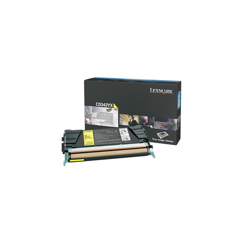 Lexmark oryginalny toner C5342YX, yellow, 7000s, Lexmark C534x, O - 1