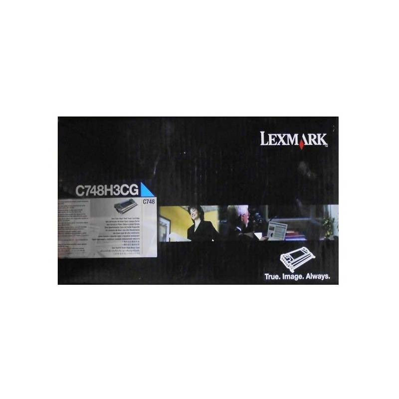 Lexmark oryginalny toner C748H3CG, cyan, 10000s, C748, Lexmark C748de, C748dte, C748e, O - 1